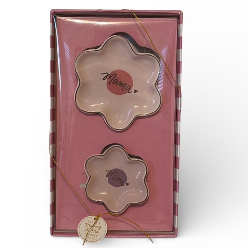 Ecco Dayna Lee Collection Set of 2 Mommy & Me Trinket Trays